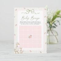 Little Duckling Baby Shower Gift Bingo Game