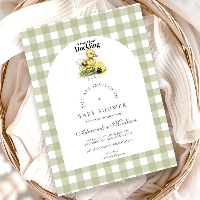 Little Duckling Baby Shower Invitation (Creator Uploaded)