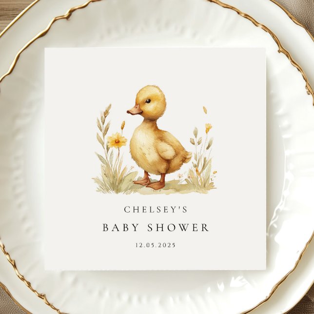 Little Duckling Baby Shower Napkins (Creator Uploaded)