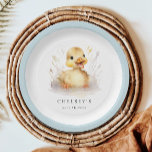 Little Duckling Baby Shower Paper Plates<br><div class="desc">Little Duckling Baby Shower Paper Plates</div>