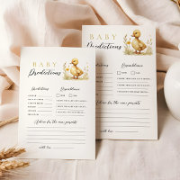 Little Duckling Baby Shower Prediction Advice Game