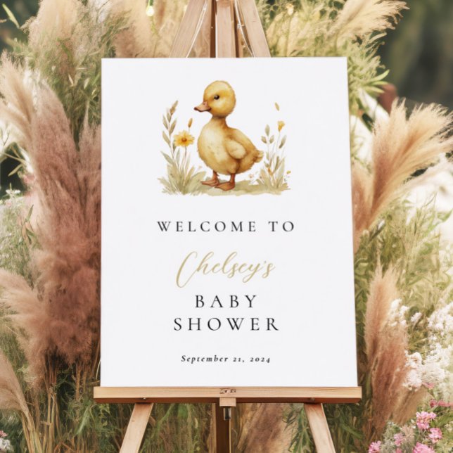 Little Duckling Baby Shower Welcome Sign (Creator Uploaded)