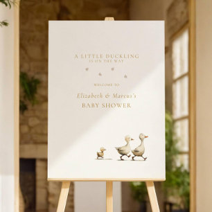 Little Duckling Baby Shower Welcome Sign: Baby Duc Foam Board