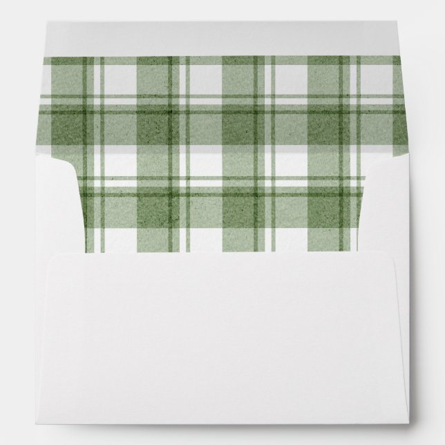 Little Duckling | Classic Neutral Gingham Envelope (Back (Bottom))