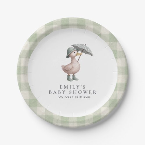 Little Duckling Green Gender Neutral Baby Shower