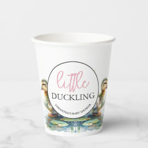 Little Duckling Paper Cups Girl Baby Shower
