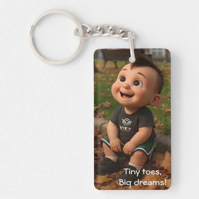 Little Dude S7 & babyJoy S9 double-sized keychain (Front)