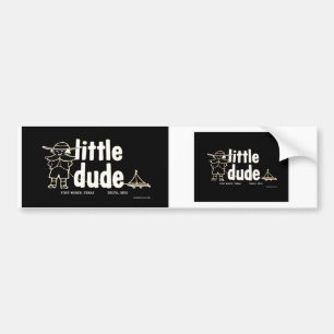 Little Dude Trailer Co. Black & White Stickers