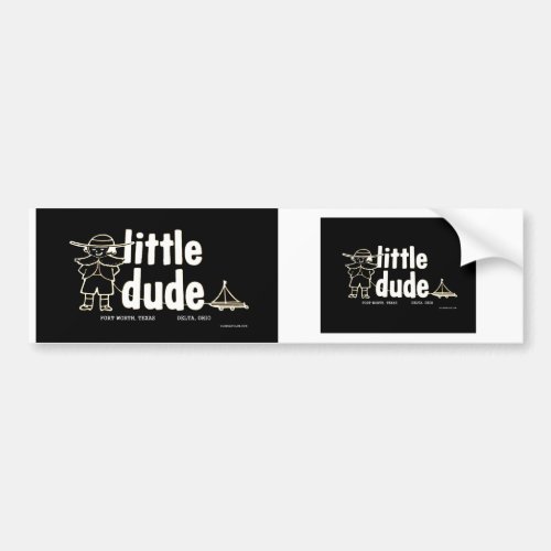 Little Dude Trailer Co Black  White  Stickers