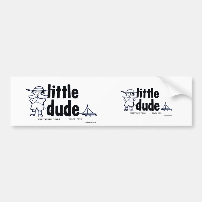 Little Dude  Trailer Co. sticker Bumper Sticker