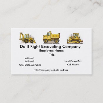 Little Dump Truck Business Cards by justconstruction at Zazzle