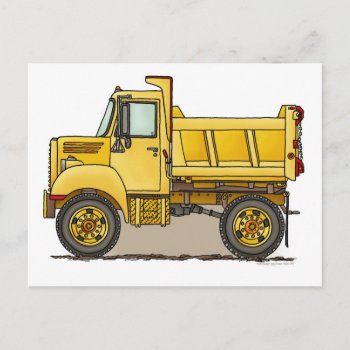 Little Dump Truck Post Card by justconstruction at Zazzle