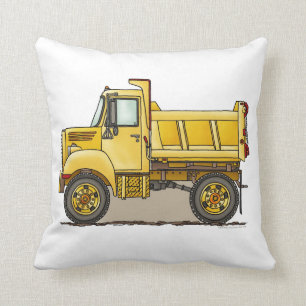 Little Dump Truck Throw Pillow