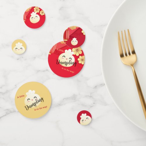 Little Dumpling Baby Shower Asian Table Confetti