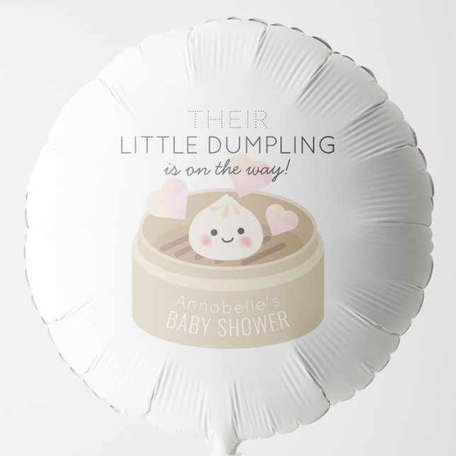 Little Dumpling Baby Shower Balloon (Front)