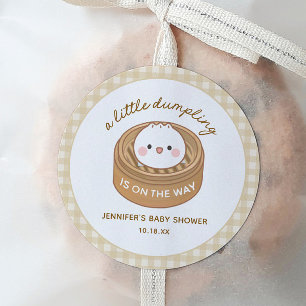 Little Dumpling Baby Shower Favor Stickers