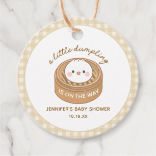 Little Dumpling Baby Shower Favor Tags