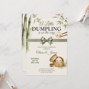 Little Dumpling Baby Shower Invitation 