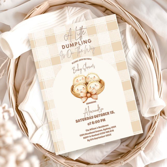 Little Dumpling Baby Shower Invitation (Creator Uploaded)