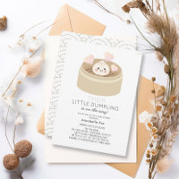Little Dumpling Baby Shower Invitation