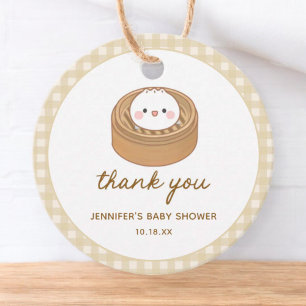Little Dumpling Baby Shower Thank You Favor Tags