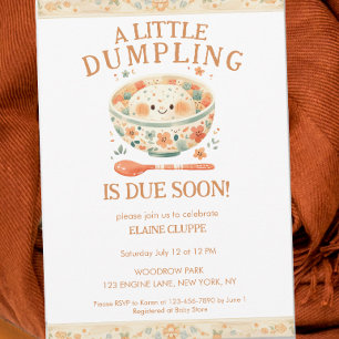 Little Dumpling Bao Bun Baby Shower Invitation