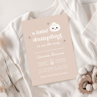 Little Dumpling Bao Dim Sum Baby Shower Invitation