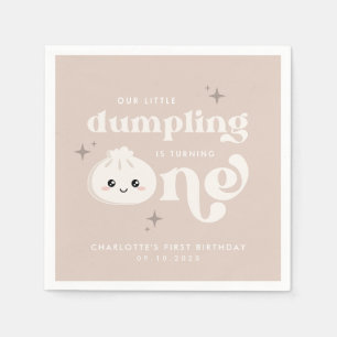 Little Dumpling Bao Dim Sum First Birthday Napkins