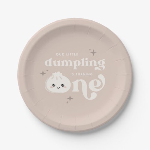 Little Dumpling Bao Dim Sum First Birthday Paper Plates