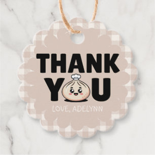Little Dumpling Bao Dim Sum Thank You Favors  Favor Tags