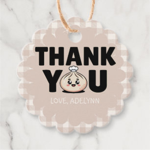 Little Dumpling Bao Dim Sum Thank You Favors Favor Tags