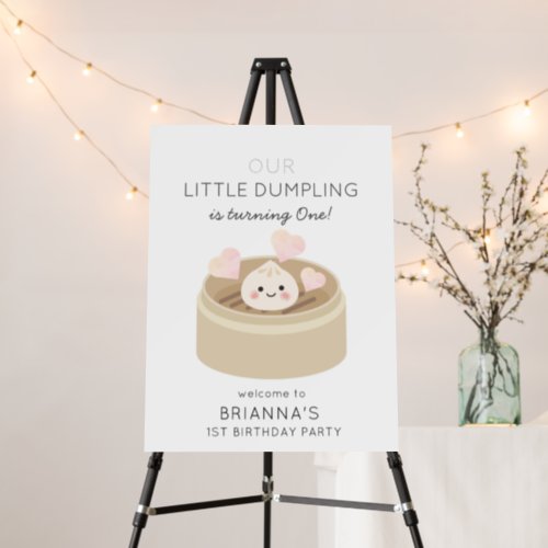 Little Dumpling Birthday Welcome Foam Board