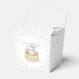 Little Dumpling Blue Baby Shower Favor Box