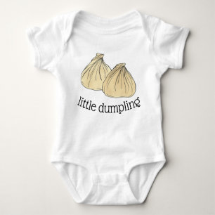 LITTLE DUMPLING Chinese Food Shumai Dim Sum Baby Bodysuit
