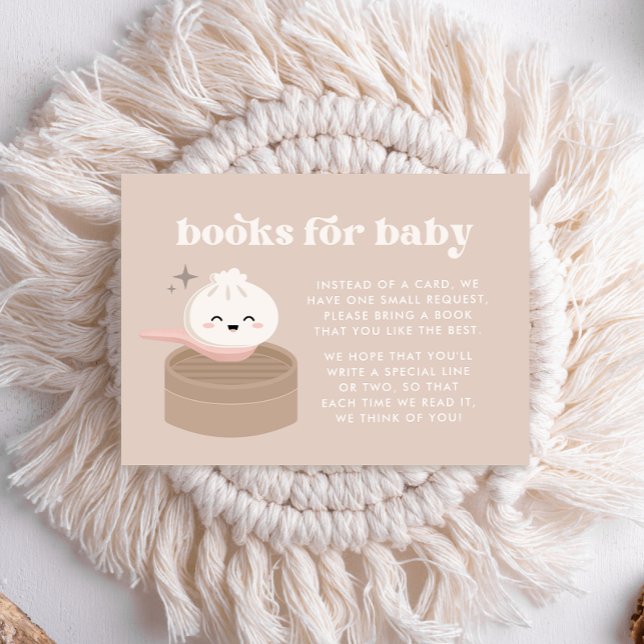 Little Dumpling Dim Sum Baby Shower Books for Baby Enclosure Card (Creator Uploaded)