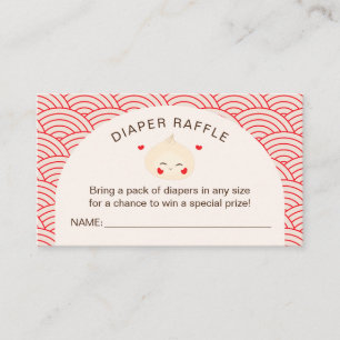 Little Dumpling Dim Sum Baby Shower Enclosure Card