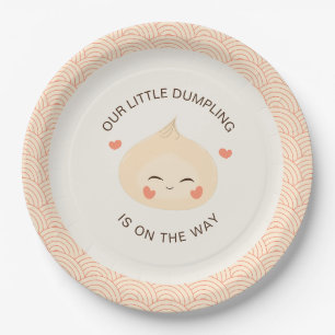 Little Dumpling Dim Sum Baby Shower Paper Plates