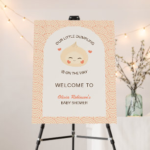 Little Dumpling Dim Sum Baby Shower Welcome Sign