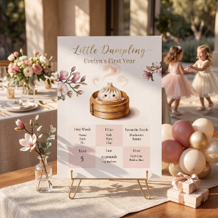 Little Dumpling First Birthday Milestone Board