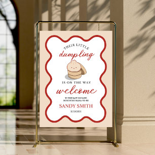 Little Dumpling Gender Neutral Welcome Baby Shower Foam Board