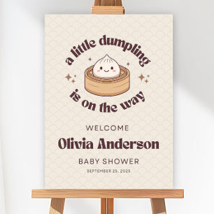 Little Dumpling Is On The Way Baby Shower Sign