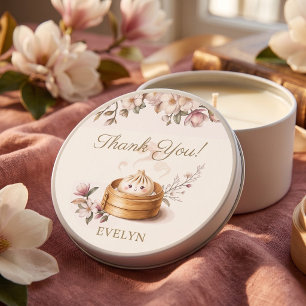 Little Dumpling Personalized First Birthday Mini Candle Favors
