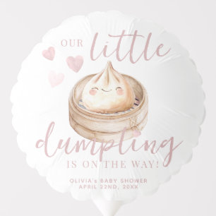 Little Dumpling Pink Baby Shower Balloon Waterco