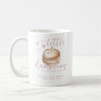 Little Dumpling Pink Watercolor Baby Shower Mug | 