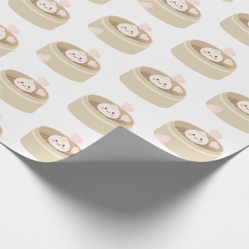 Little Dumpling White Wrapping Paper