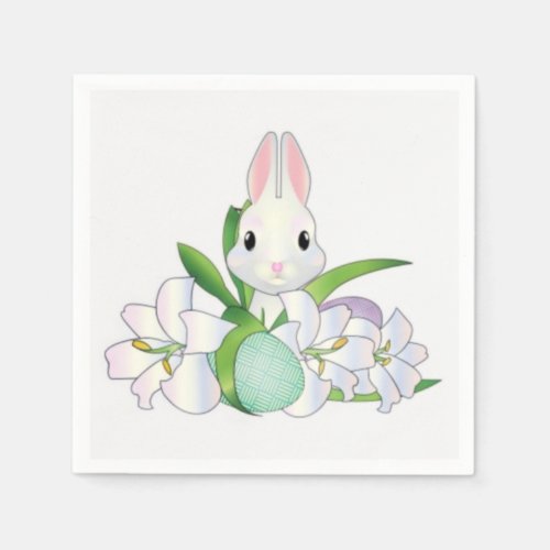 Little Easter Bunny Easter Napkins