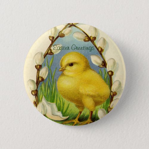 Little Easter Chick Button