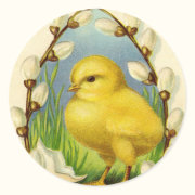 Little Easter Chick Stickers