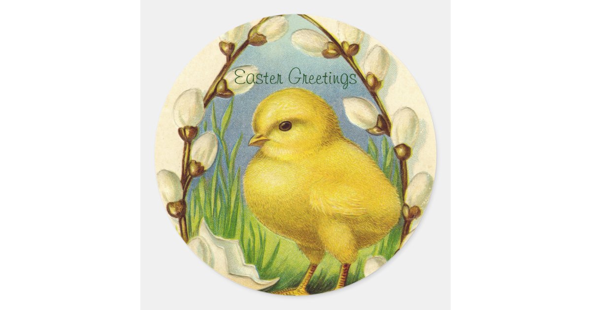 Little Easter Chick Stickers Zazzle