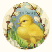 Little Easter Chick Stickers